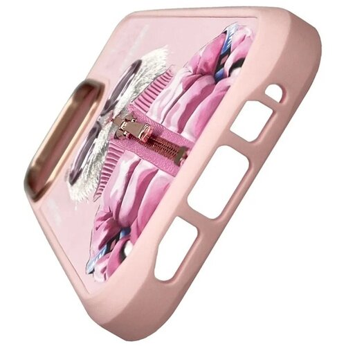 NIMMY COOL &amp;amp; CUTE 2.0 maskica s motivom mačke za iPhone 16 Pro - pink Slike