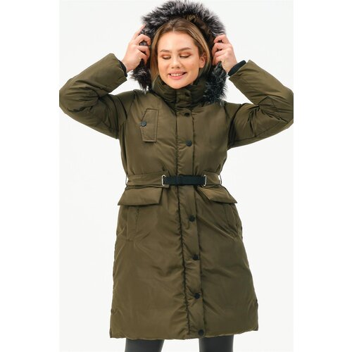 Dewberry Z6774 WOMEN'S COAT-KHAKI Cijene