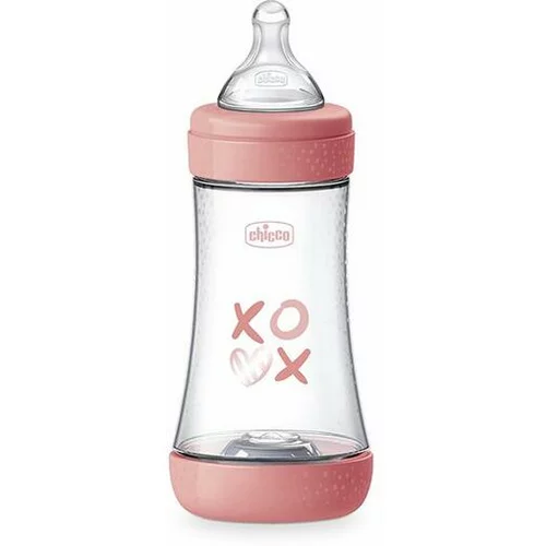 Chicco Perfect 5 bočica za bebe 2 m+ Medium Flow Pink 240 ml