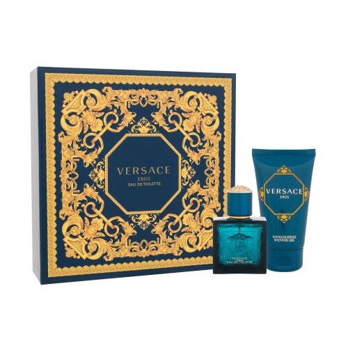 Versace Eros Set toaletna voda 30 ml + gel za tu&amp;scaron;iranje 50 ml za mu&amp;scaron;karce Slike
