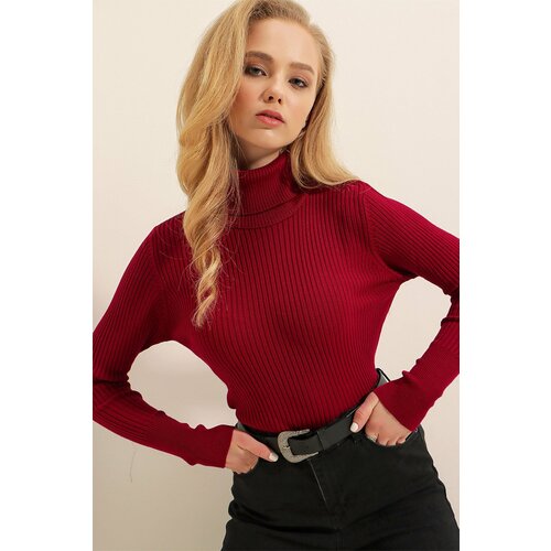 Bigdart Sweater - Burgundy - Oversize Slike