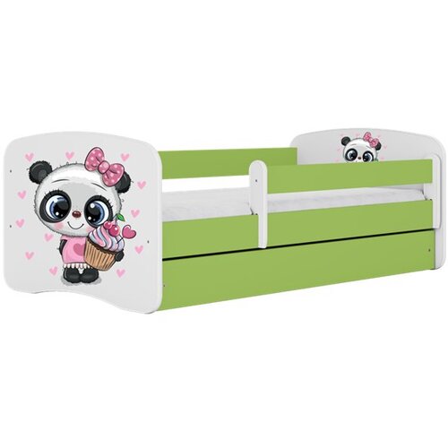 HAPPYKIDS Dječji krevet Dreamy panda 180x80 bez madraca bez ladice Zelena Cene
