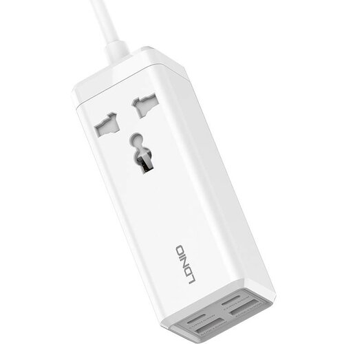 Ldnio Napajalni razdelilnik z 1 AC vtičnico, 2x USB, 2x USB-C SC1418, EU/US, 2500W (bel), (20655372) Cene