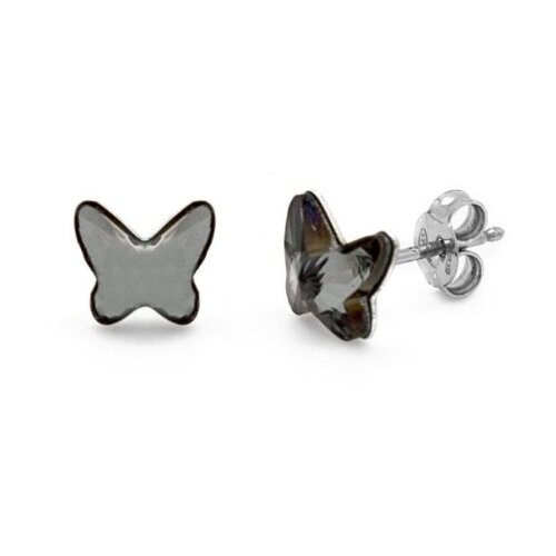 Victoria Cruz fantasy hematite mindjuše sa swarovski kristalom ( a3111-45ht ) Cene