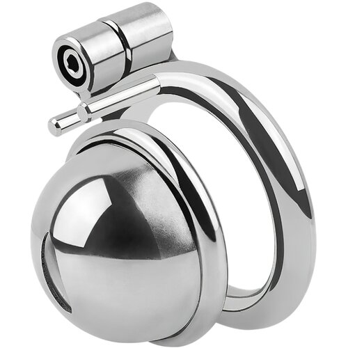 Fetish collection - mini kletka za penis s 3 zamenljivimi obročki za modo (srebrna) Slike