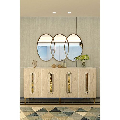 Hanah home Komoda s ladicama, 150x75x32cm, Bijela Slike