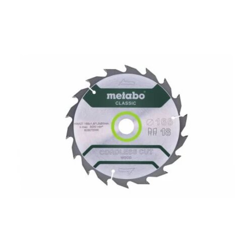 Metabo list testere "Cordless Cut Wood Classic" fi165x12x20 mm Z18 WZ 20° Cene