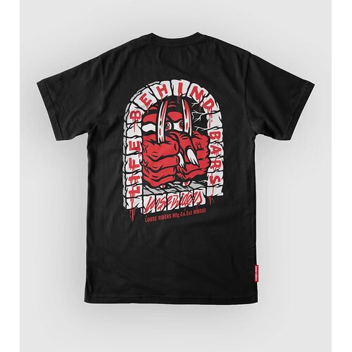 Loose Riders Life Behind Bars Tech Tee black Cene