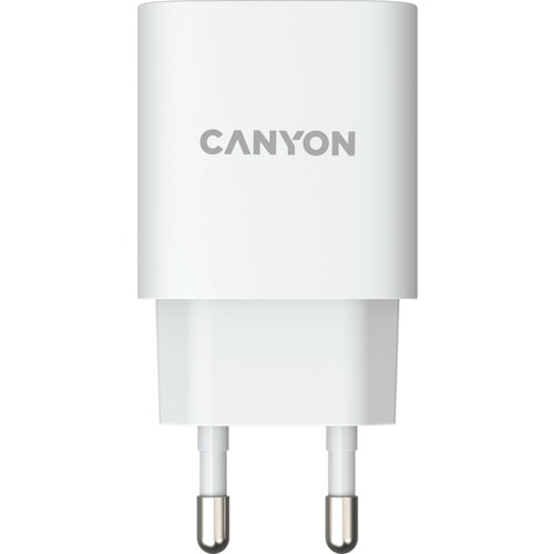 Canyon wall charger with 1*USB, QC3.0 18W, input: 100V-240V, output: dc 5V/3A,9V/2A,12V/1.5A, eu plug, ocp/ovp/otp/scp, ce, rohs ,erp. size: 80.17*41.23*28.68mm, 50g, white Cene