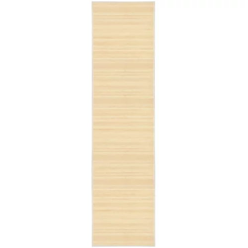 vidaXL Tepih od bambusa 80 x 300 cm prirodna boja