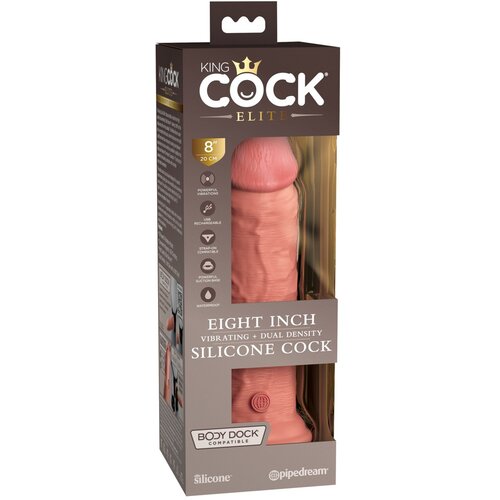 King Cock Elite 8 - realistični vibrator (20 cm) - prirodan Cijene