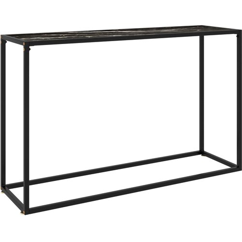  Konzolni stol crni 120 x 35 x 75 cm od kaljenog stakla Cijene
