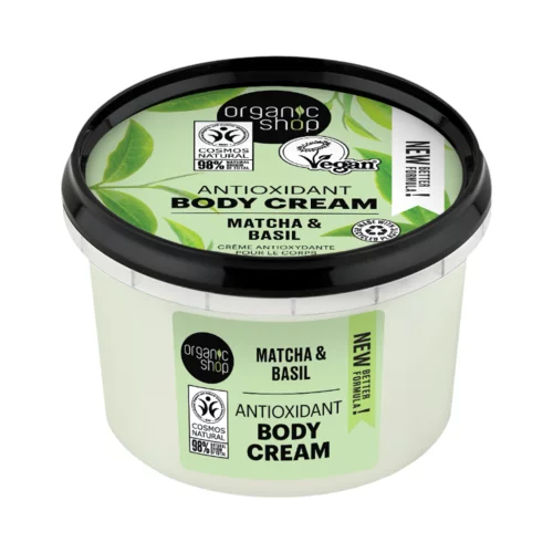 Organic Shop antioxidant body cream matcha & basil