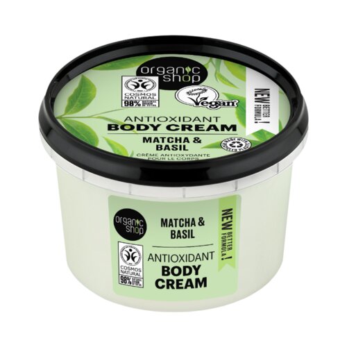 Organic Shop Antioxidant Body Cream Matcha &amp;amp; Basil Slike