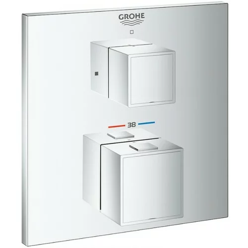 Grohe kopalniška termostatska armatura za tuš Grohtherm Cube 24153000 1 iztok