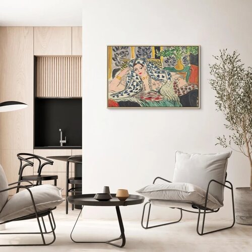  Slika - Henri Matisse &amp;ndash; Odalisque at Fautenuil 90x60 U prirodnom drvenom okviru Slike