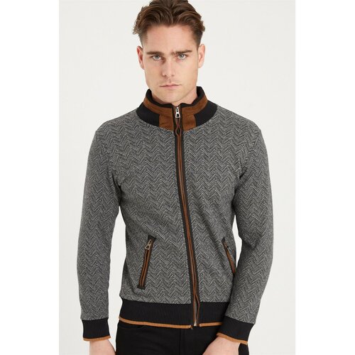 Dewberry 1021 MEN&amp;#039;S SWEATSHIRT-FISHIRTI BLACK Slike