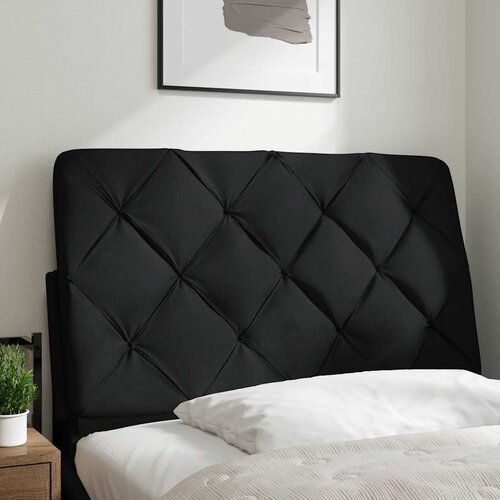 Maison Chic posteljno vzglavje - vzglavna omarica - vzglavna stranica črna 80 cm blago, (21704223) Cene