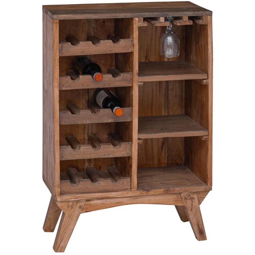 VidaXL Stojalo Rjava 60 x 30 x 90 cm Trdna obnovljena les - - Rjava - 24.36 - 60 x 30 x 90 cm - 2025--Uvoz_4 Slike