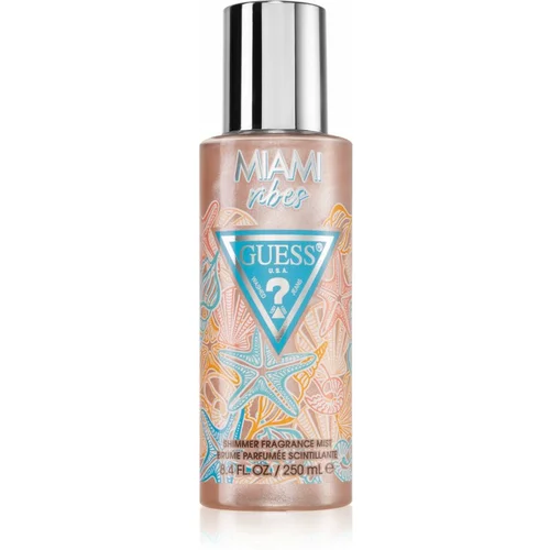 Guess Destination Miami Vibes parfumirani sprej za tijelo sa šljokicama za žene 250 ml