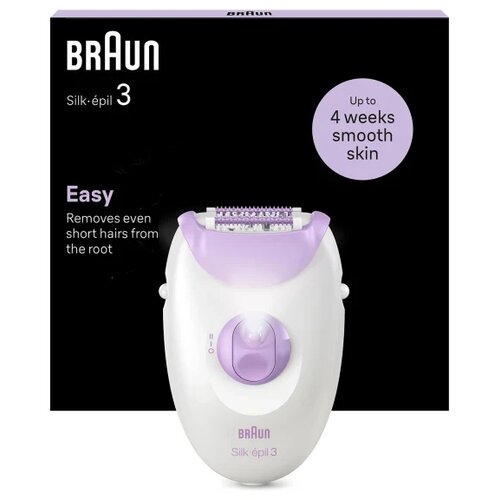 Braun Silk Epil 3 3 3-000 ljubičasto beli epilator Cene