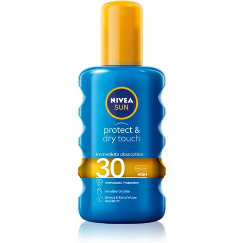 Nivea Sun Protect & Dry Touch nevidljivi sprej za sunčanje SPF 30 200 ml