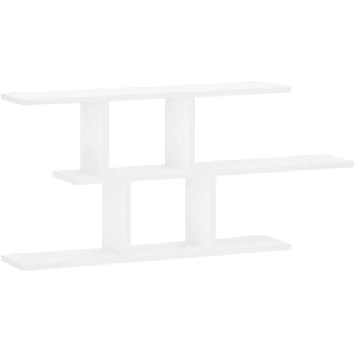  Zidna polica Bijela 100 x 17 x 45.5 cm prerađeno drvo - Bijela Slike