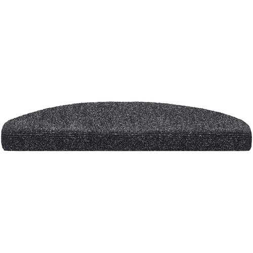  Prostirke za stepenice, samoljepljive, 10 kom., 65x21x4 cm, tamno sive, poluokrugle, velike Slike