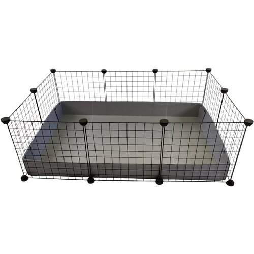 CC Modular cage 3x2 110x75 cm guinea pig, hedgehog, silver grey Slike