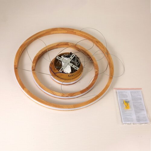  Brilagi - drveni LED luster UMEA WOOD na sajli, LED/45W/230V, prečnik 60 cm Slike