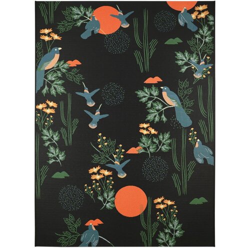 Nattiot Crni tepih 123x180 cm Bloom - Slike