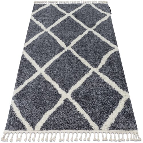RugsX Preproge Preproga BERBER CROSS B5950 siva / bela 240x330 cm Siva Cene