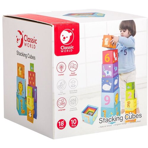 Classic World magic box blocks puzzle tower edukativna igračka Slike