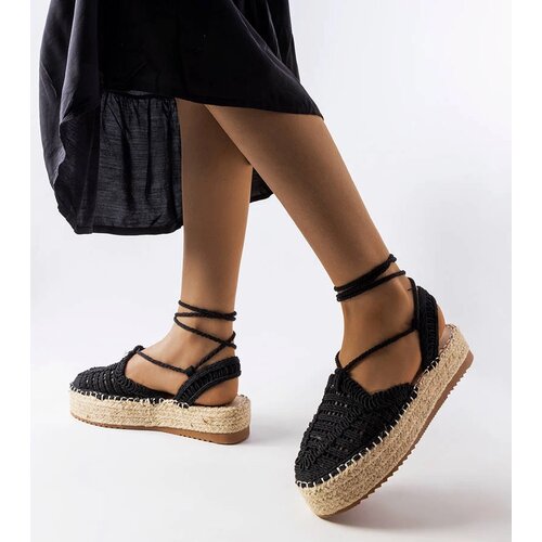 Gemre Black lace-up espadrilles Partenia Slike