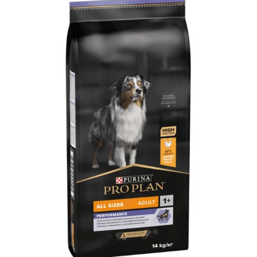 Purina PRO PLAN Dog All Sizes Adult Performance Piletina - 14 kg Slike