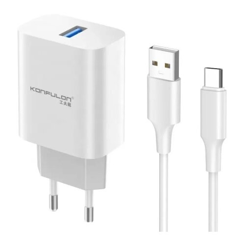 Konfulon C87 kućni punjač USB Type C Px24 brzi 5V/3A Cene