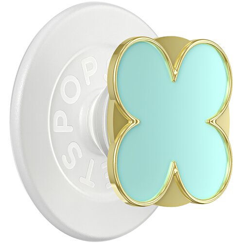 Popsockets Premium držalo za pametni telefon PopGrip, motiv enamel Clover, trdna pritrditev, Zelena, (5000277147) Slike