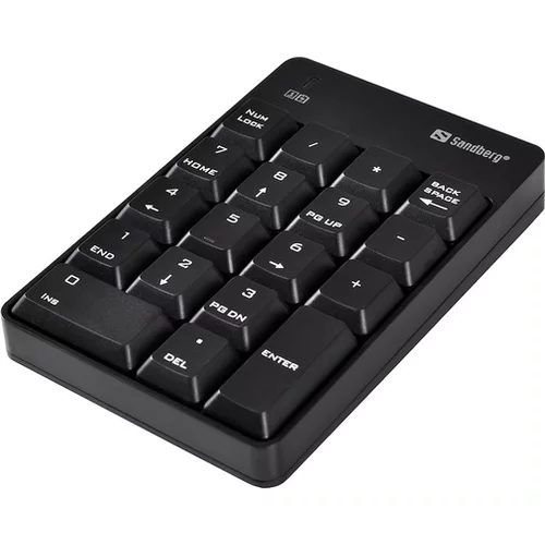 Sandberg Tipkovnica Wireless Numeric Keypad 2, brezžična, numerična