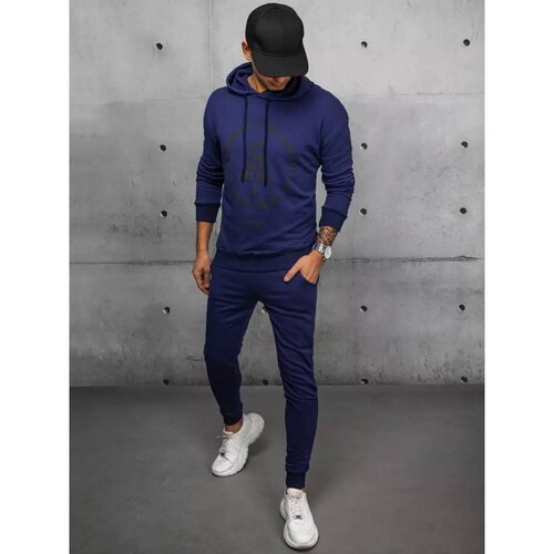 DStreet dark blue men's tracksuit Cene