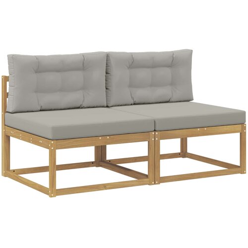  2 Komad Srednja sofa za van Poliester Bijela Slike