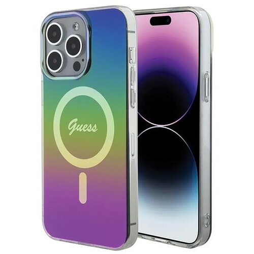  Maska guess hc iml magsafe iridescent za iphone 15 pro 6.1 crna (GUHMP15LHITSK) Cene