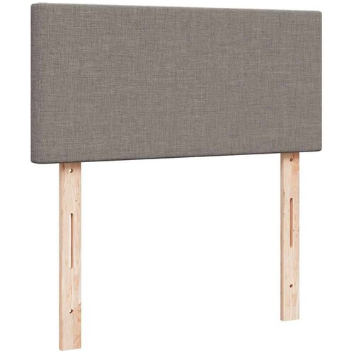 VidaXL otomanski okvir kreveta s madraca smeđesivi 90x190cm tkanine Slike