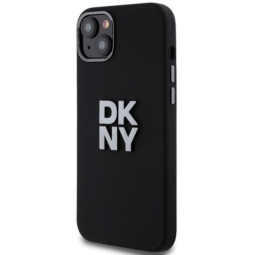 Dkny TEKOČI SILIKONSKI OVITEK KOVINSKI LOGO ZA IPHONE 15 PLUS 14 PLUS ČRN, (21898034) Cene
