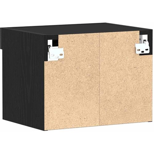 Set TV komoda s LED svjetlima 2 pcs Crni hrast 40 x 30 x 30 cm Slike