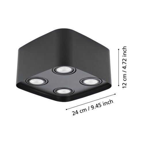 Eglo 99675 - LED RGBW prigu&amp;scaron;iva spot svetiljka CAMINALES-Z 4xGU10/5W/230V Slike