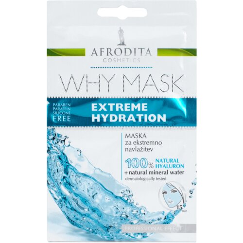 Afrodita Cosmetics maska za lice Why extreme hydration 2x6ml Cene