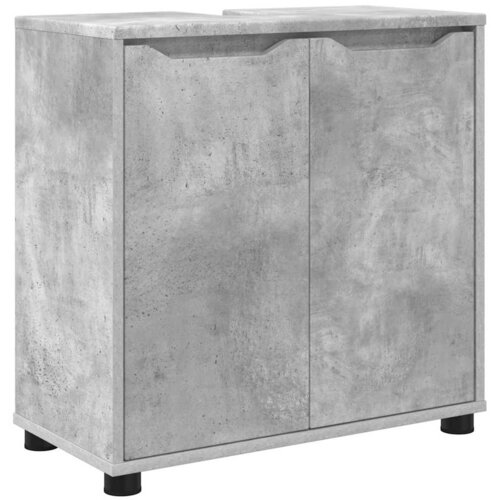  za umivaonik s policom Betonski sivi 60 x 30 x 60 cm Slike