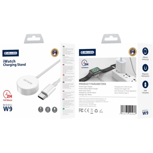 Jellico USB-C KABEL ZA APPLE WATCH 3W 1M ZA APPLE TELEFONE S POLNILNIKOM, (5000337815) Cene