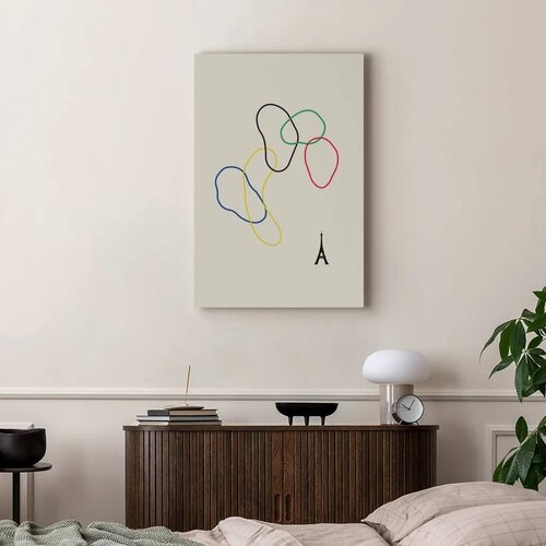  Slika - Colorful Rings - Digital Graphics - Minimalism 60x90 Cijene