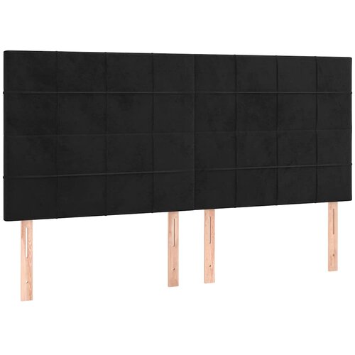  Krevet s oprugama i madracem crni 200x200 cm bar&amp;scaron;unasti Slike